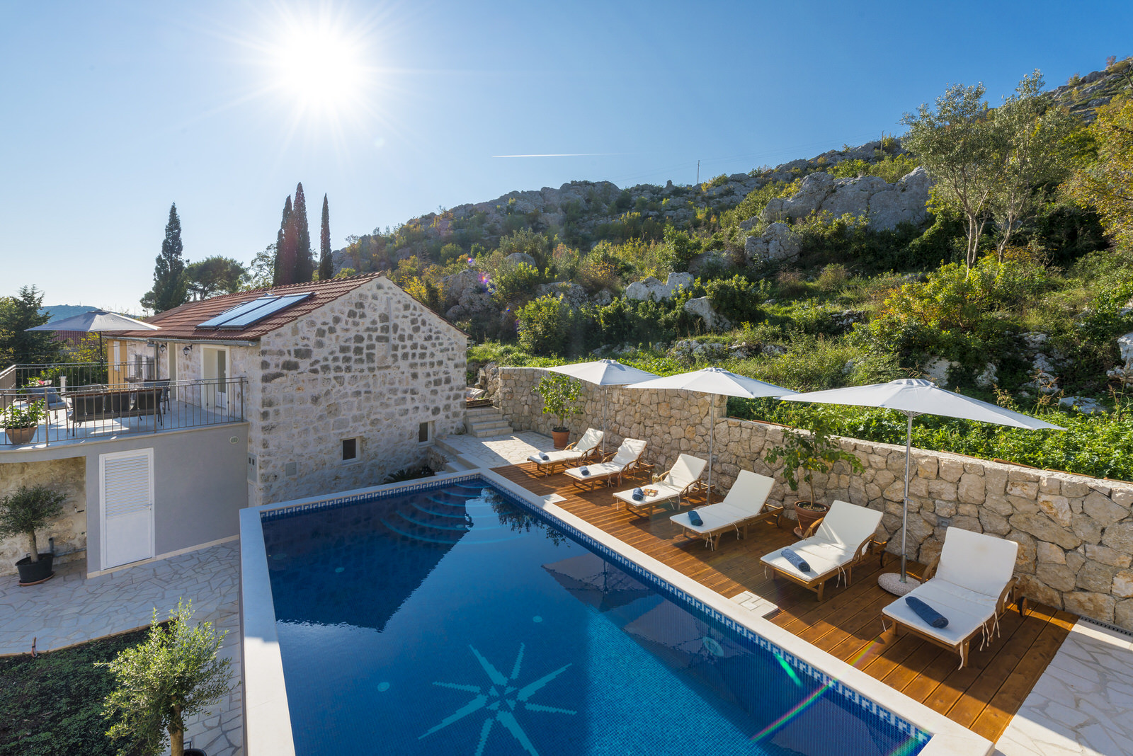 Luxury villa with private pool near Dubrovnik - Breathtaking & beautiful view of countryside and mountains, Villa Ane Mlini